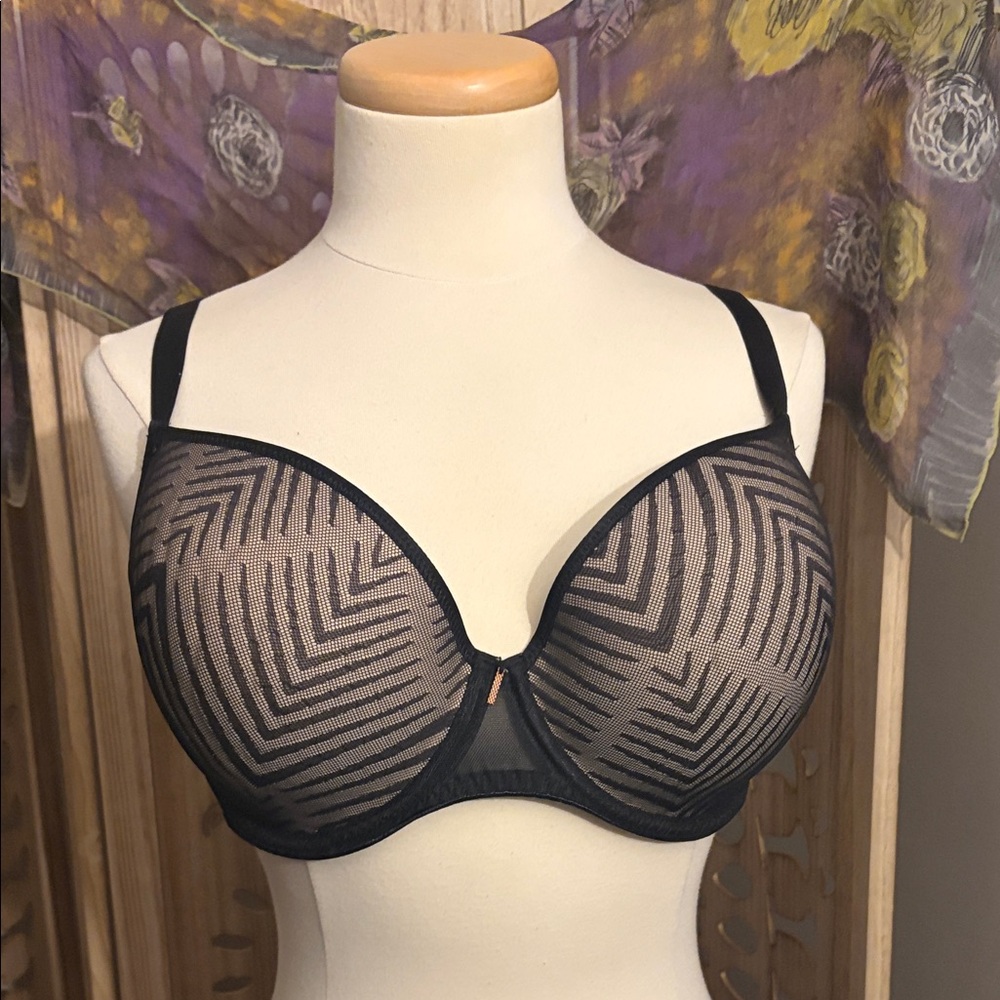 NWOT - FREYA UNDERWIRE BRA - BLACK - UK 36FF / US 36H